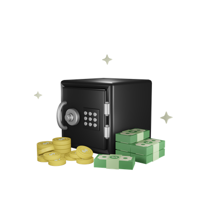 Bank Safe  3D Icon