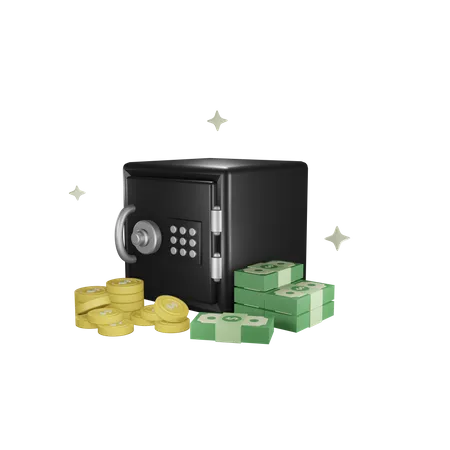 Bank Safe  3D Icon