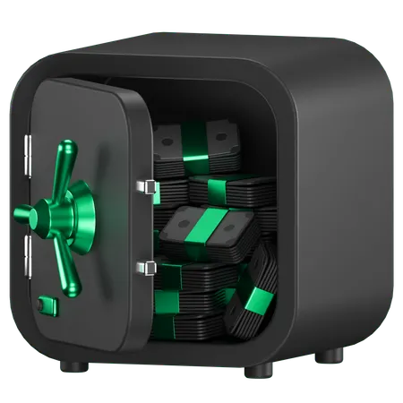 Bank Safe  3D Icon