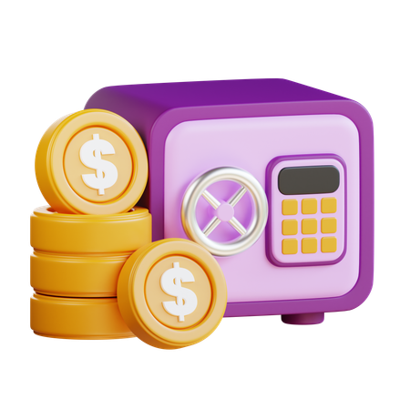 Bank Safe  3D Icon
