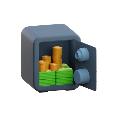 Bank Safe  3D Illustration