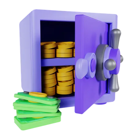 Bank Safe  3D Icon