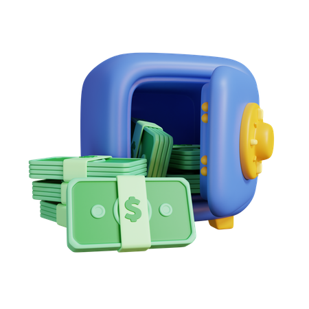 Bank Safe Box  3D Illustration