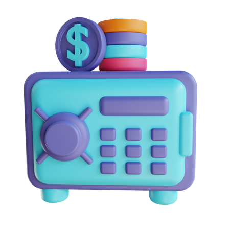 Bank Safe deposit  3D Illustration