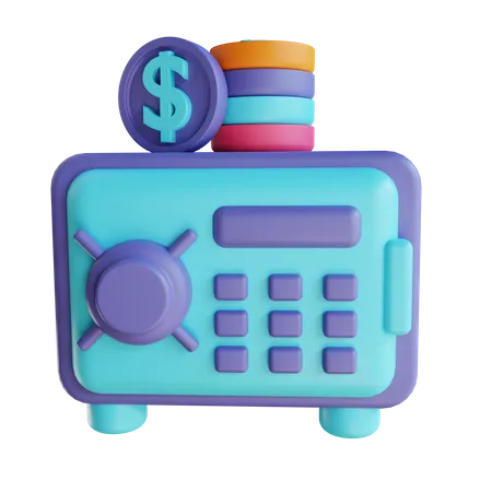 Bank Safe deposit  3D Illustration