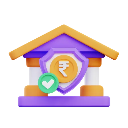 Bank Security  3D Icon