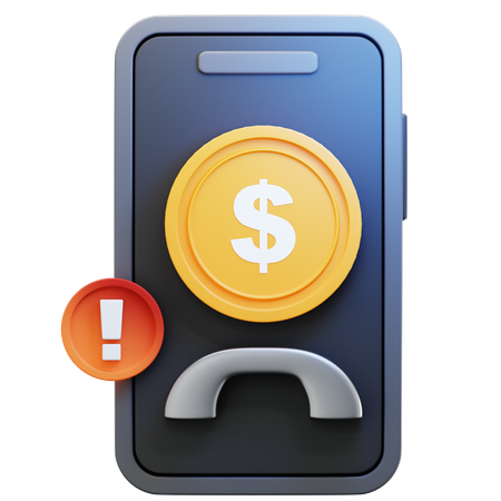 Bank Spam Call  3D Icon