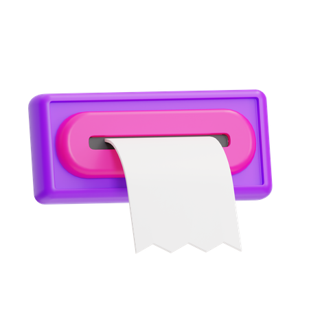 Bank Statement  3D Icon