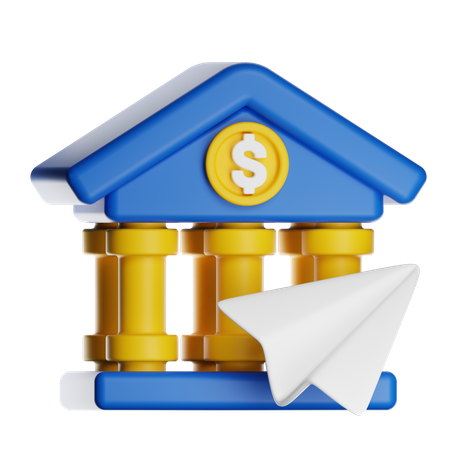 Bank Transfer  3D Icon