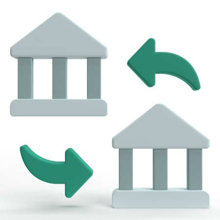 Bank Transfer  3D Icon