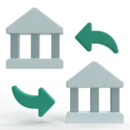 Bank Transfer  3D Icon