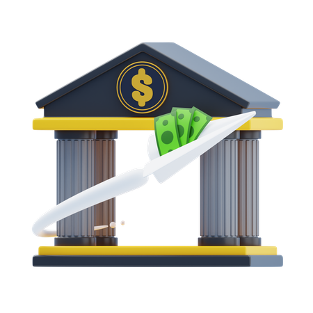 Bank Transfer  3D Icon