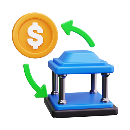 Bank Transfer  3D Icon