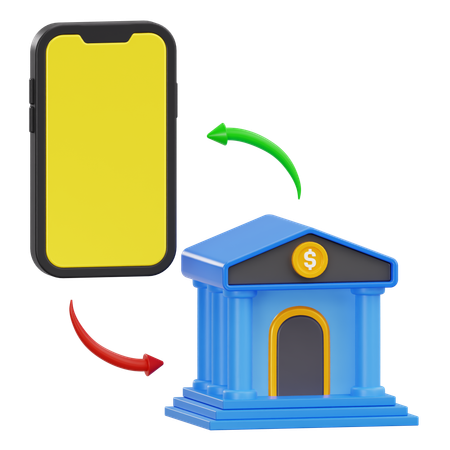 Bank transfer  3D Icon