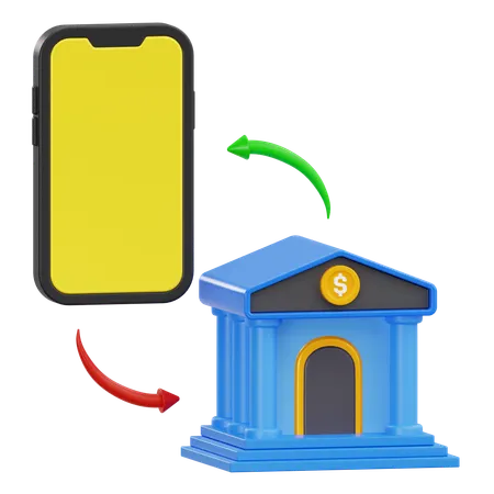 Bank transfer  3D Icon