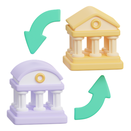 Bank Transfer  3D Icon