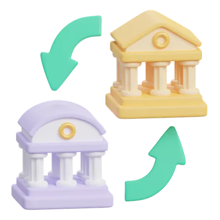 Bank Transfer  3D Icon