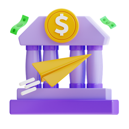 Bank Transfer  3D Icon