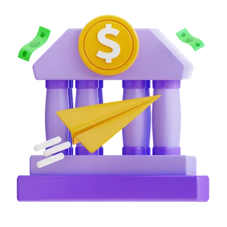 Bank Transfer  3D Icon