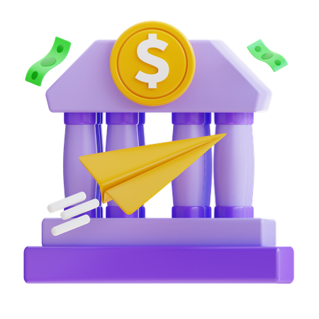 Bank Transfer  3D Icon