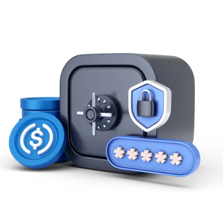 Bank vault  3D Icon