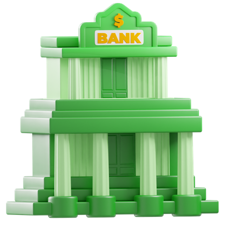 Bankarchitektur  3D Icon