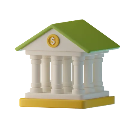 Bankarchitektur  3D Icon
