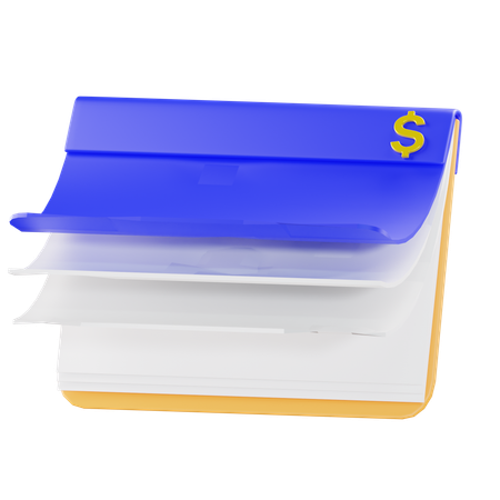 Bank Buch  3D Icon