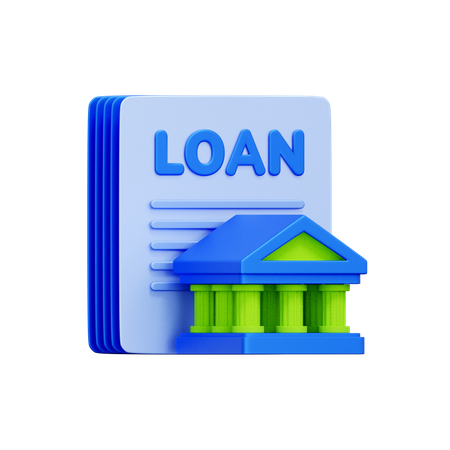 Bankdarlehen  3D Icon