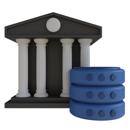 Bankdatenbank  3D Icon