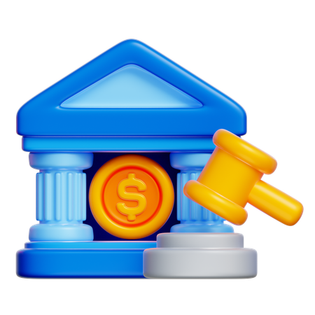 Bankenregulierung  3D Icon