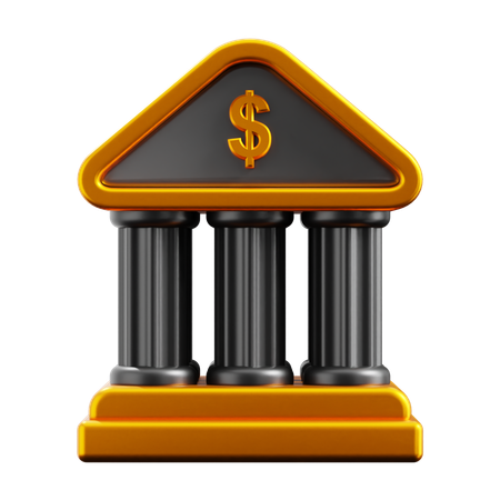 Bankstelle  3D Icon