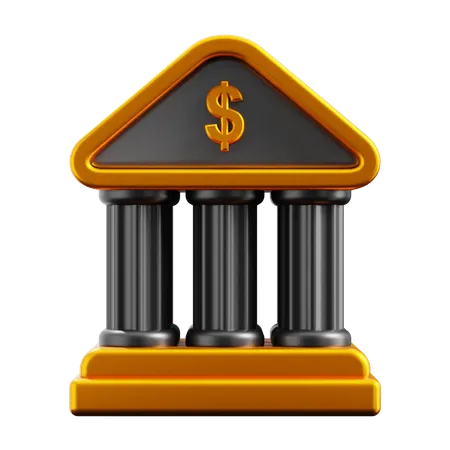 Bankstelle  3D Icon