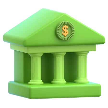 Bankgebäude  3D Icon