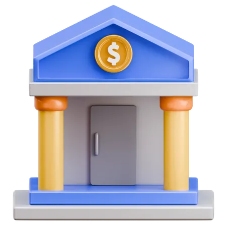 Bankgebäude  3D Icon