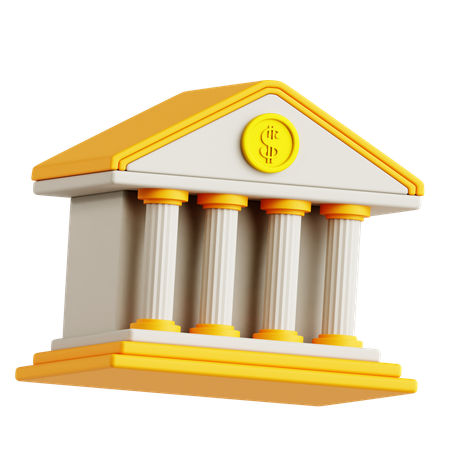 Bankgebäude  3D Icon