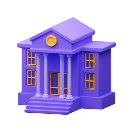 Bankgebäude  3D Icon