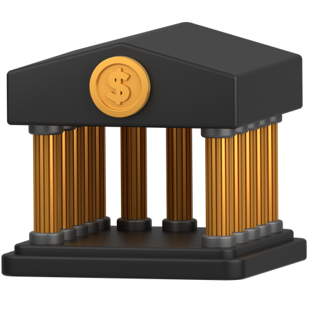 Bankgebäude  3D Icon