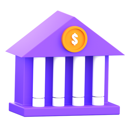 Bankgebäude  3D Icon