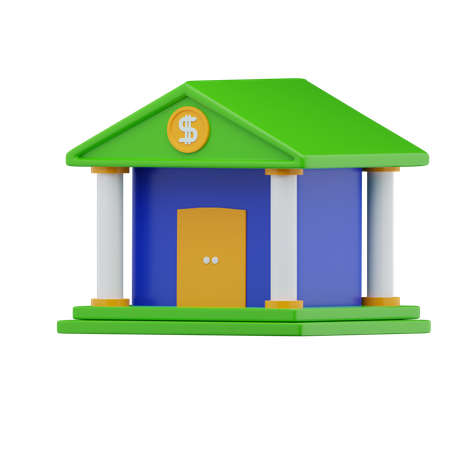 Bankgebäude  3D Icon