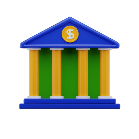 Bankgebäude  3D Icon