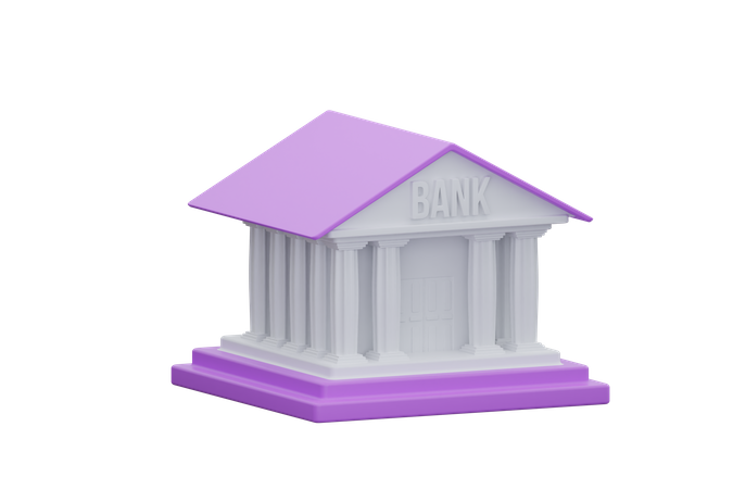 Bankgebäude  3D Icon