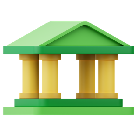 Bankgebäude  3D Icon