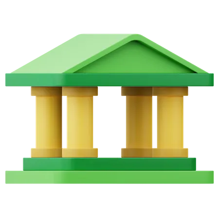 Bankgebäude  3D Icon