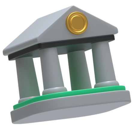 Bankgebäude  3D Icon