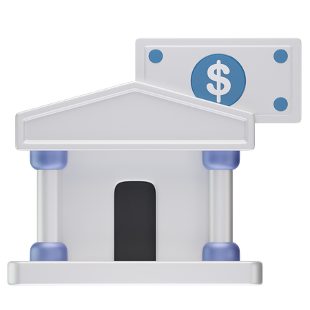 Bankgebäude  3D Icon