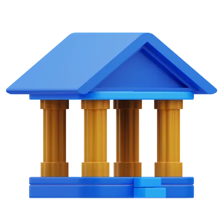 Bankgebäude  3D Icon