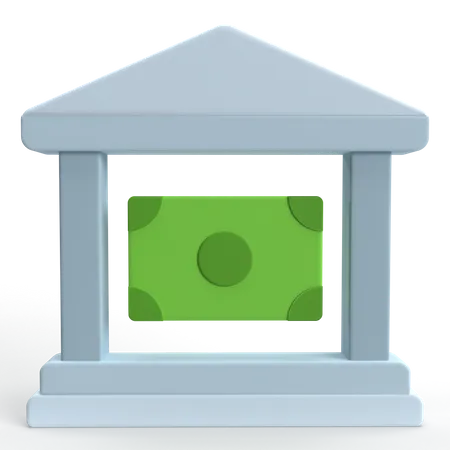 Bankgebäude  3D Icon