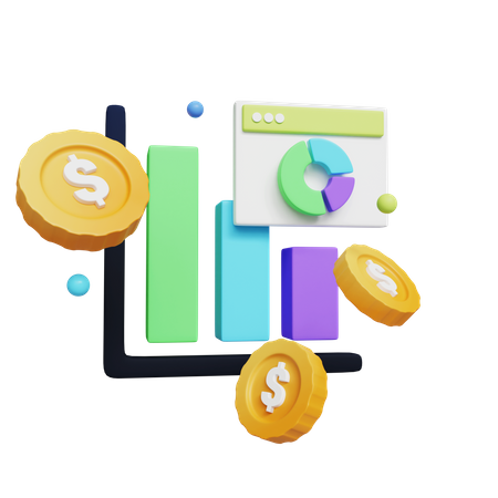 Banking Graphic Chart 3D Icon