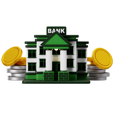 Banking Investment Growth Strategy  3D Icon